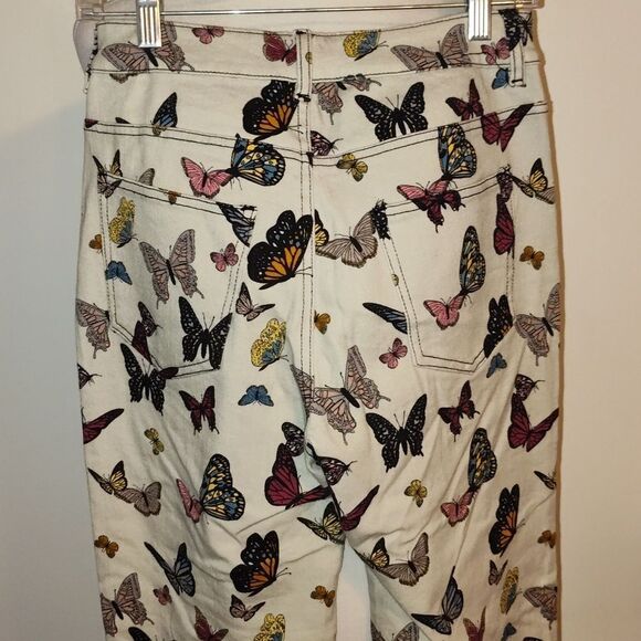 delias by Dolls Kill Miss Monarch Butterfly Jeans size small - Picture 4 of 12